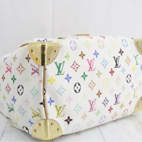 LOUIS VUITTON X MURAKAMI TAKASHI SPEEDY 30 WHITE MULTICOLOUR - Picture 14 of 17